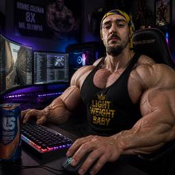 After - Bodybuilder Gaming Setup
