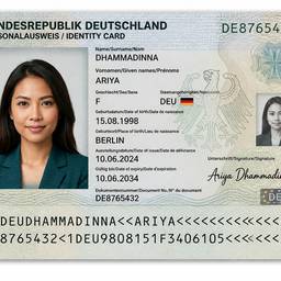 Nachher - Deutscher Personalausweis Generator
