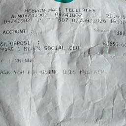 ATM Receipt Date Edit