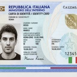 Italian ID Card Mockup