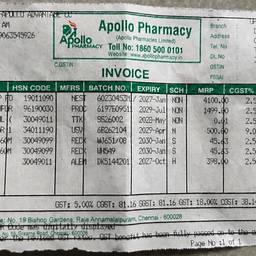Pharmacy Invoice Edit