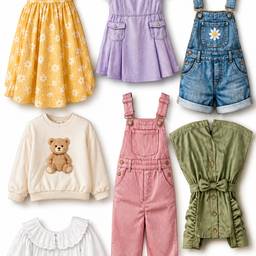 Après - Photos de Produits Réalistes pour Vêtements Enfants