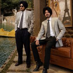 Stylish Duo Portrait Merge
