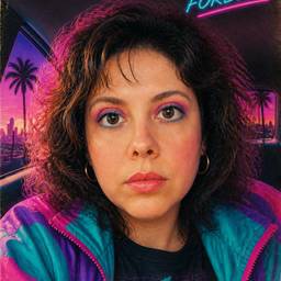 80s Retro Style Photo