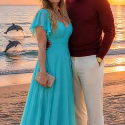 Couple Beach Sunset Composite