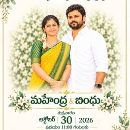 Telugu Wedding Invite Edit