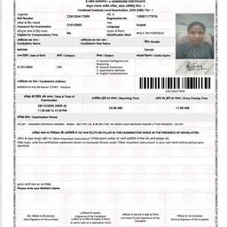 After - Admit Card Time Edit