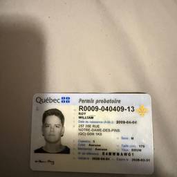 Vorher - Geburtsdatum auf Quebec-Ausweis bearbeiten