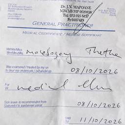 Medical Certificate Date Edit