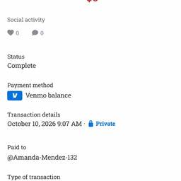 Venmo Payment Date Edit