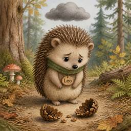 Sad Hedgehog Children's Book