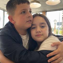 Sibling Hug Composite
