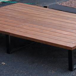 Before - Urban Wooden Bench Scene