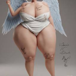 Winged Angel Art Upscale