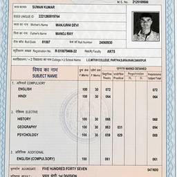 Marksheet Result Edit