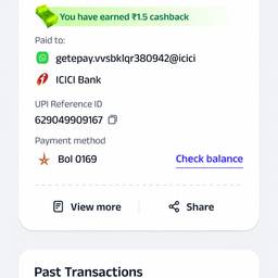 UPI Payment Screenshot Edit