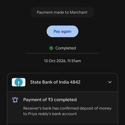 Before - UPI Payment Amount Edit