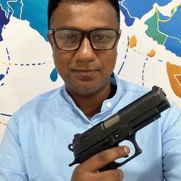 Holding a Pistol Photo Edit