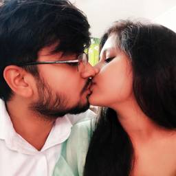 Romantic Couple Kiss