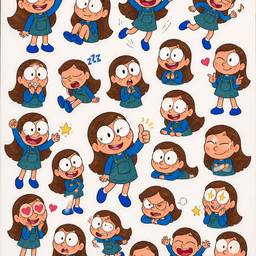 Character Sticker Sheet AI