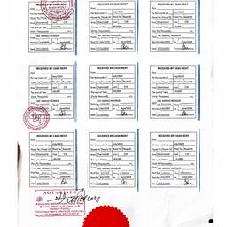 Translated Rent Receipt
