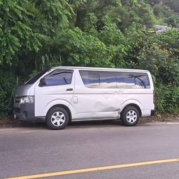 Before - Metallic Purple Van Wrap