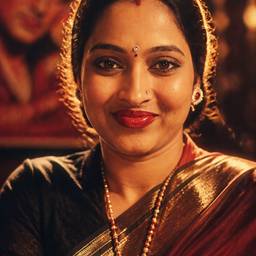 Retro Bollywood Portrait