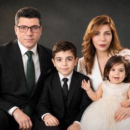 Après - Portrait de studio familial de luxe