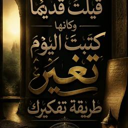 Cinematic Arabic Calligraphy Poster
