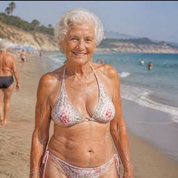 Elderly Beach Portrait