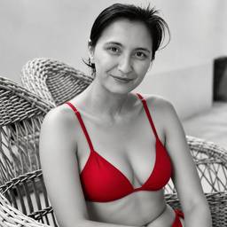 Red Bikini Color Pop