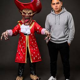 After - Monster Costume Photo Composite