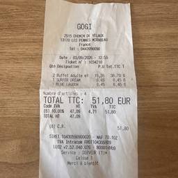 Receipt Amount Edit