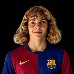 Nachher - Barcelona Trikot Tausch