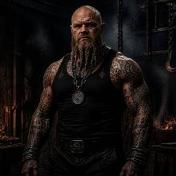 Dark Fantasy Viking Portrait