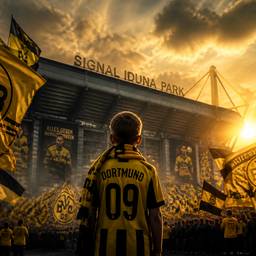 Dortmund Fan Stadium Moment