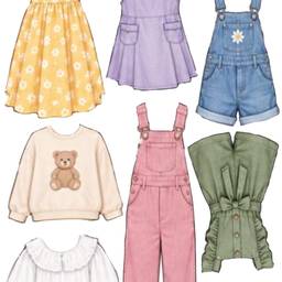 Avant - Photos de Produits Réalistes pour Vêtements Enfants