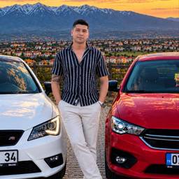 Antes - Retrato de coches al atardecer