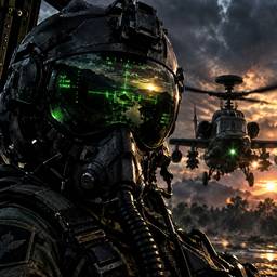 Nachher - Militärfoto Apache Bearbeitung