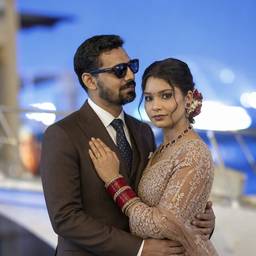 Indian Wedding Couple Photo