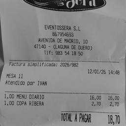 Antes - Alterar a data no recibo