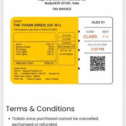 Movie Ticket Edit