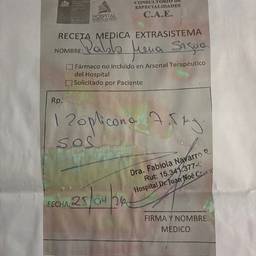 Antes - Receta médica limpia