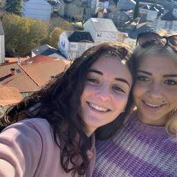 Friends Travel Selfie Upscale