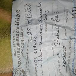 Receipt Name & Amount Edit