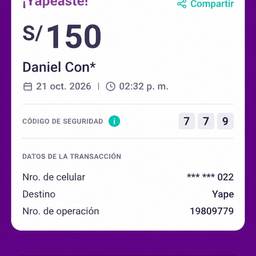 Yape Receipt Amount Edit