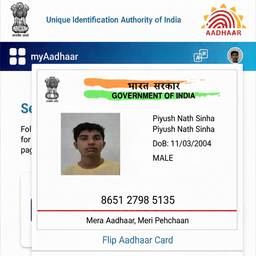 Aadhaar Card DOB Edit
