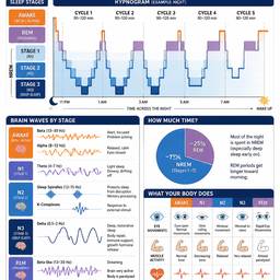 Sleep Stages Study Poster