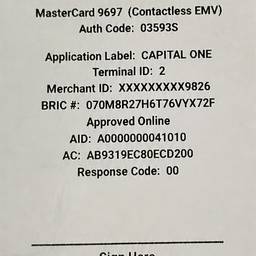 Receipt Date Update