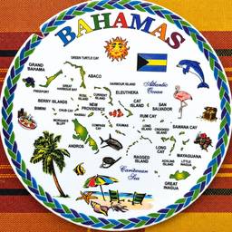 Bahamas Souvenir Plate Restored